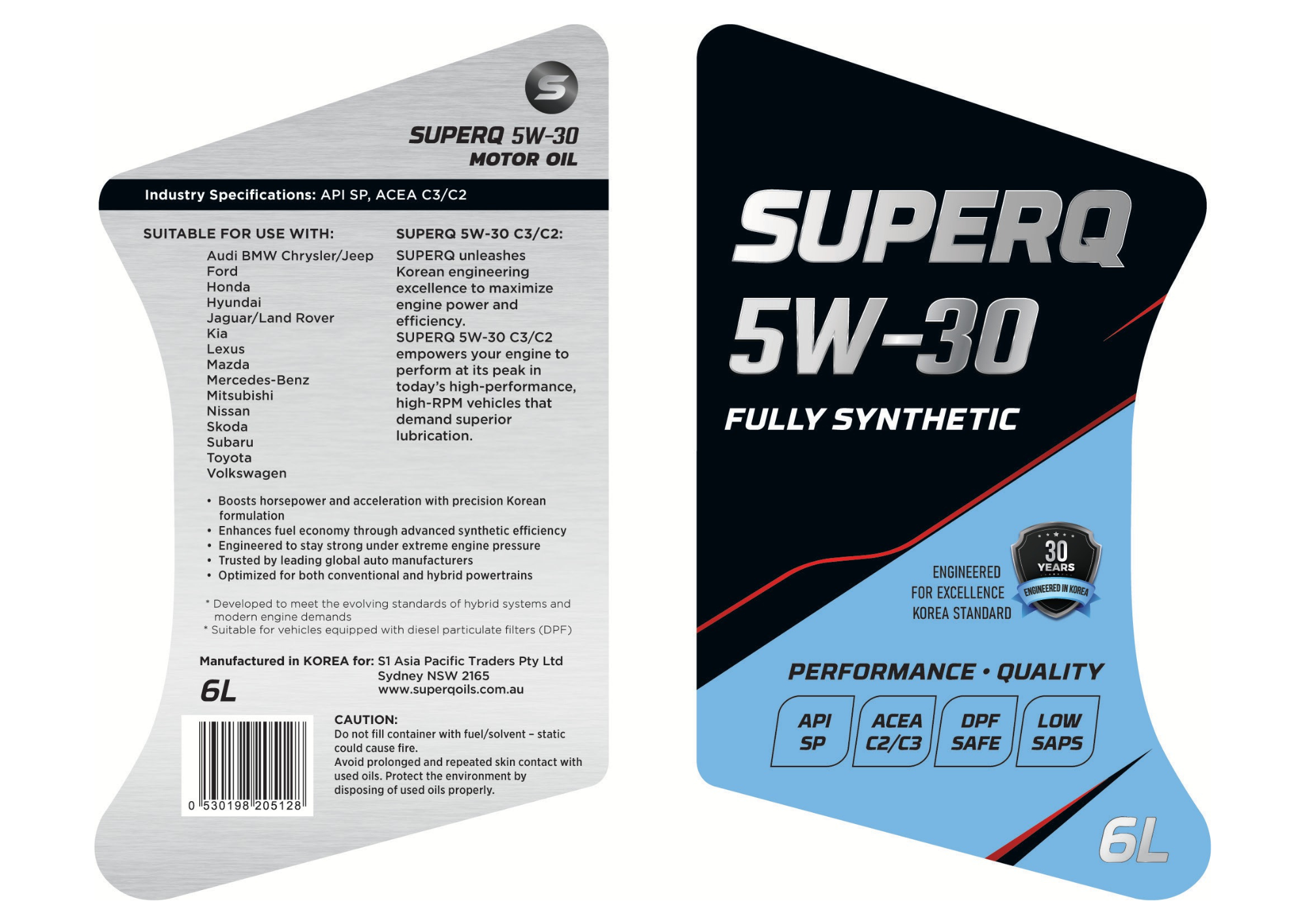 SUPERQ 5W-30 C3/C2 - S1asia